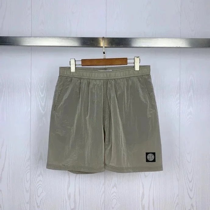 Stone Island 64651 Cotton Fleece Cargo Bermuda Shorts Olive Green