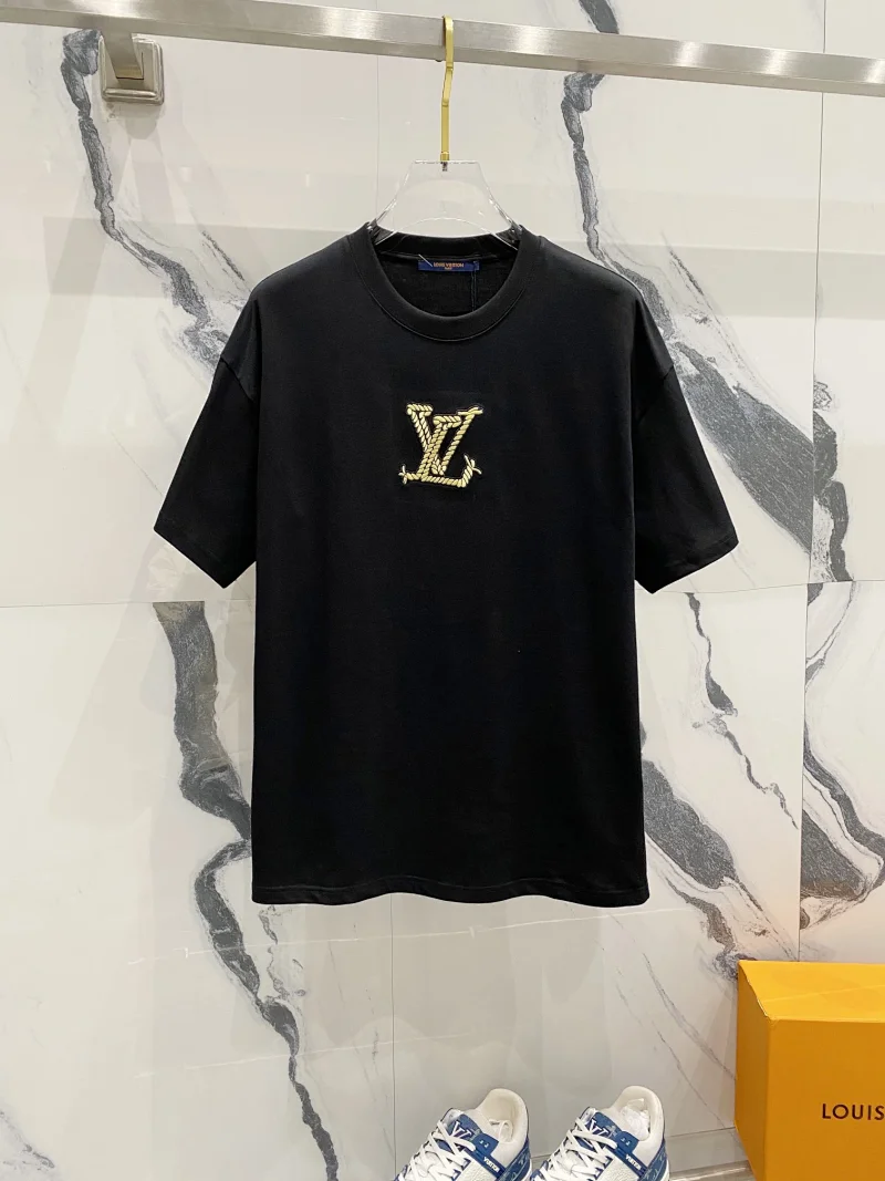 Louis Vuitton LV Embroidered Logo T-Shirt White Green