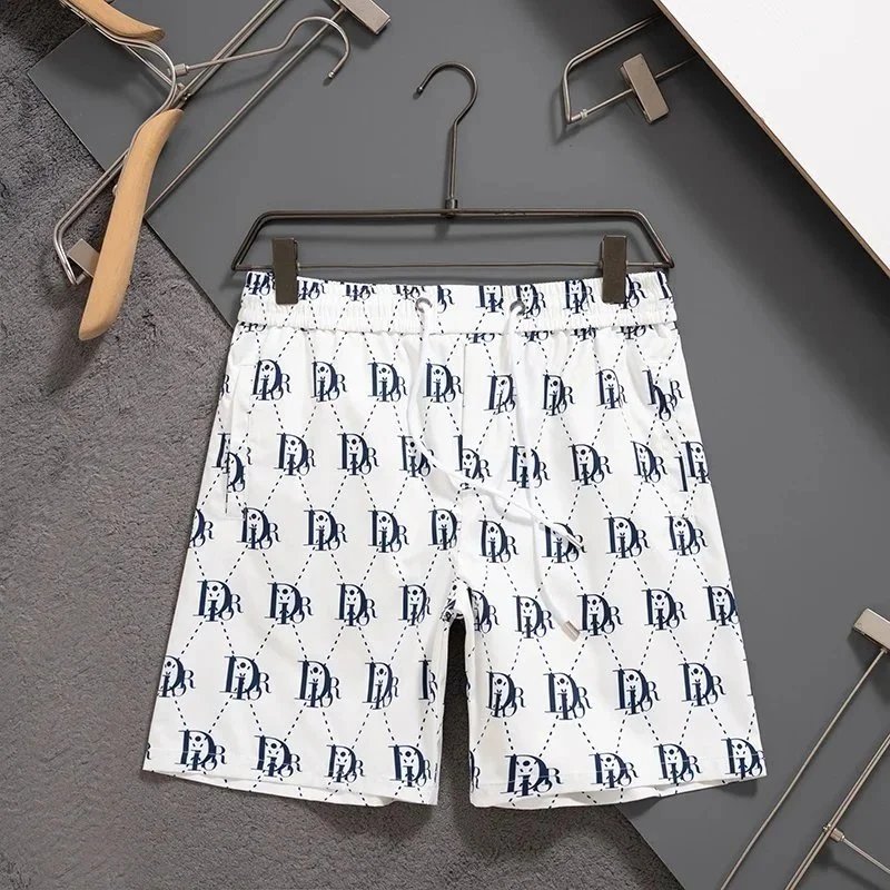 Dior Oblique Gradient Print Swim Shorts Black White