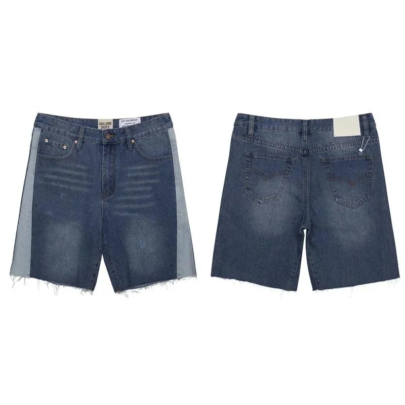 Gallery Dept. ATK Cut-Off Paint Splatter Denim Shorts Black