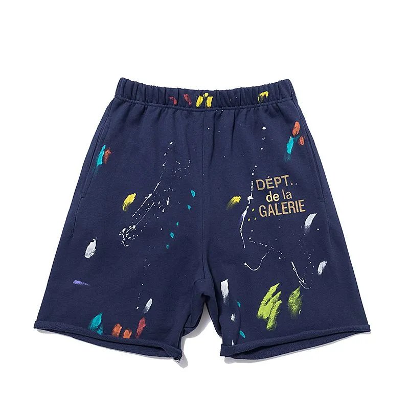 Gallery Dept. Dept. de la Galerie Paint Splatter Sweatshorts Navy