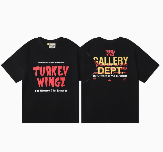 Gallery Dept. Skeleton Middle Finger T-Shirt Black