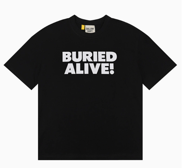 Gallery Dept. Skeleton Middle Finger T-Shirt Black