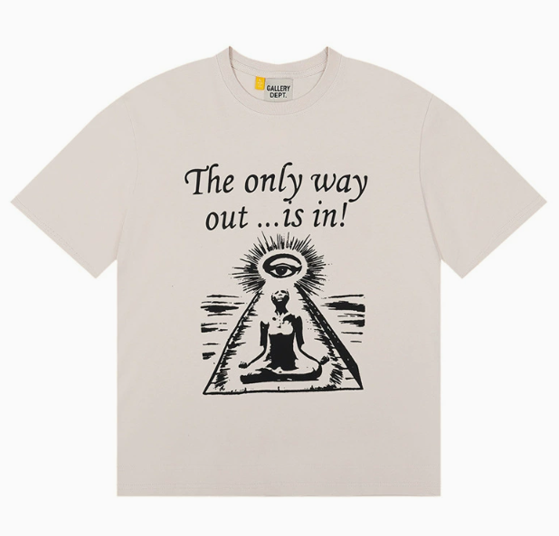 Gallery Dept. Skeleton Middle Finger T-Shirt Black