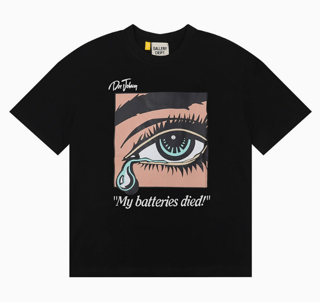 Gallery Dept. Skeleton Middle Finger T-Shirt Black