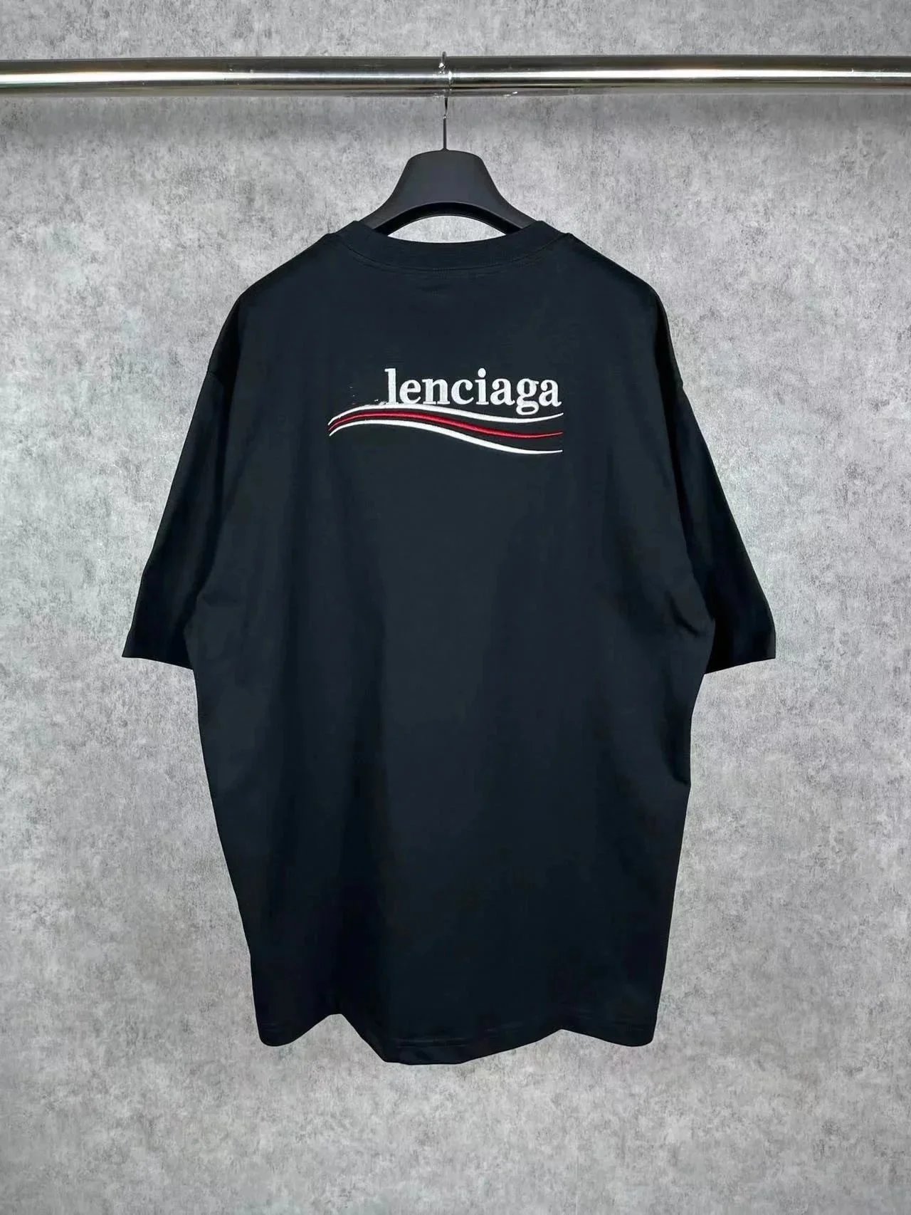 Balenciaga Political Campaign Oversized T-Shirt 'Black'