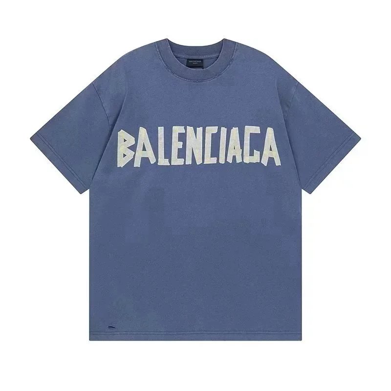 Balenciaga Tape Type T-Shirt Light Blue