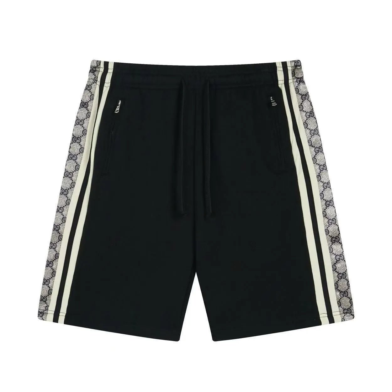 Gucci GG Supreme Side Stripe Track Shorts 'Black'