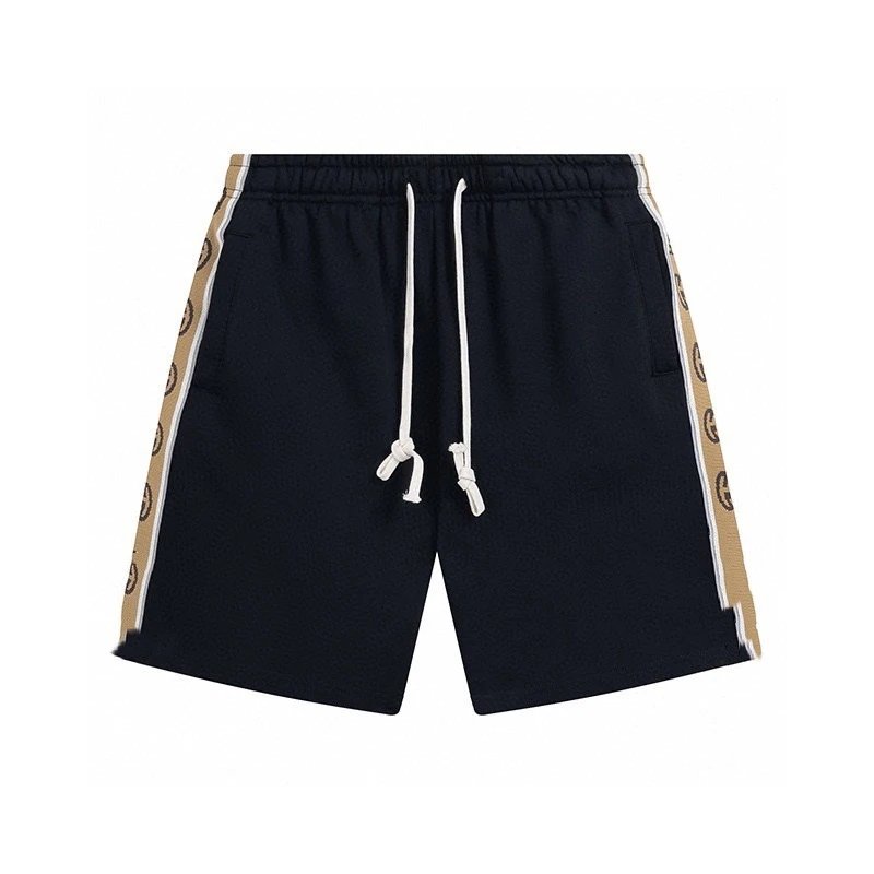 Gucci GG Supreme Side Stripe Track Shorts 'Black'