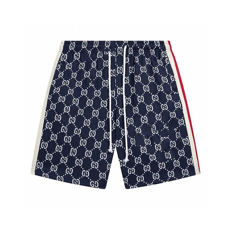 Gucci GG Supreme Side Stripe Track Shorts 'Black'
