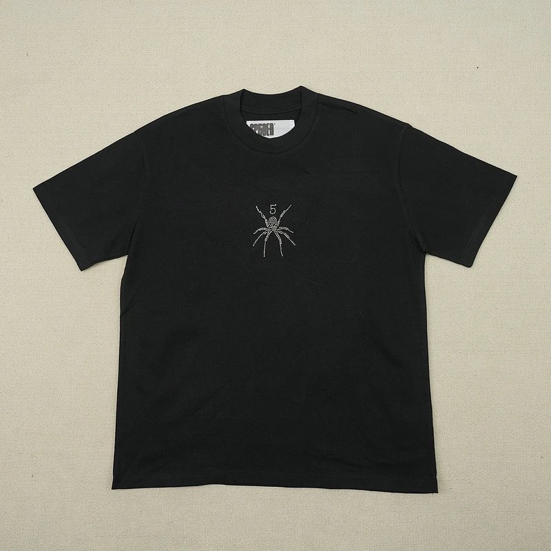Sp5der TM Rhinestone Tee Black