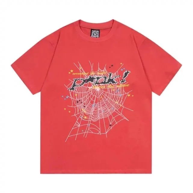 Sp5der 555555 Angel Number Web T-Shirt Navy