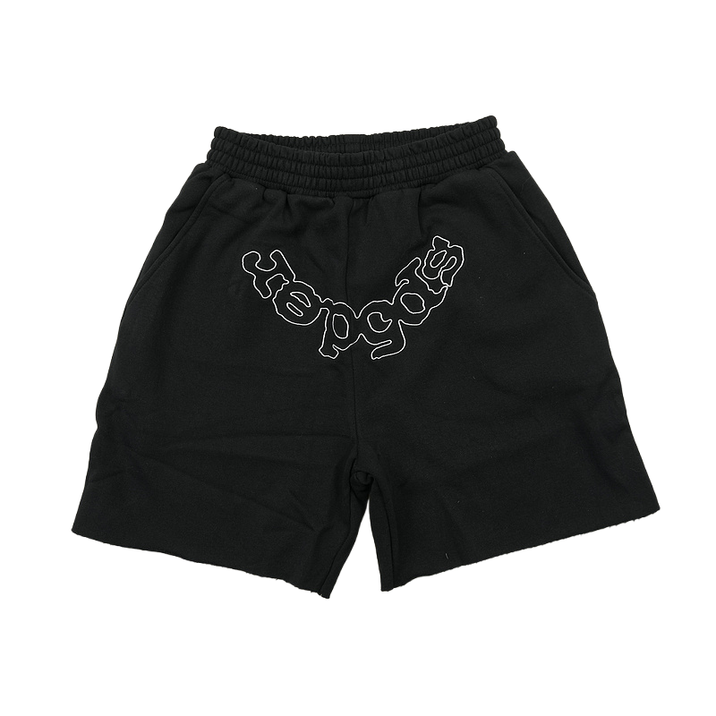 Sp5der OG Logo Embroidered Shorts Black