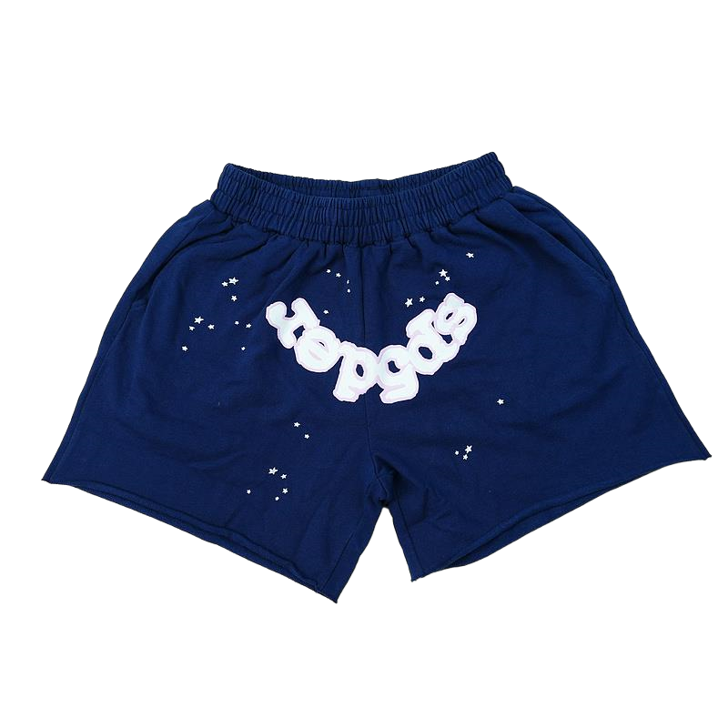 Sp5der OG Web Logo Sweatshorts Navy