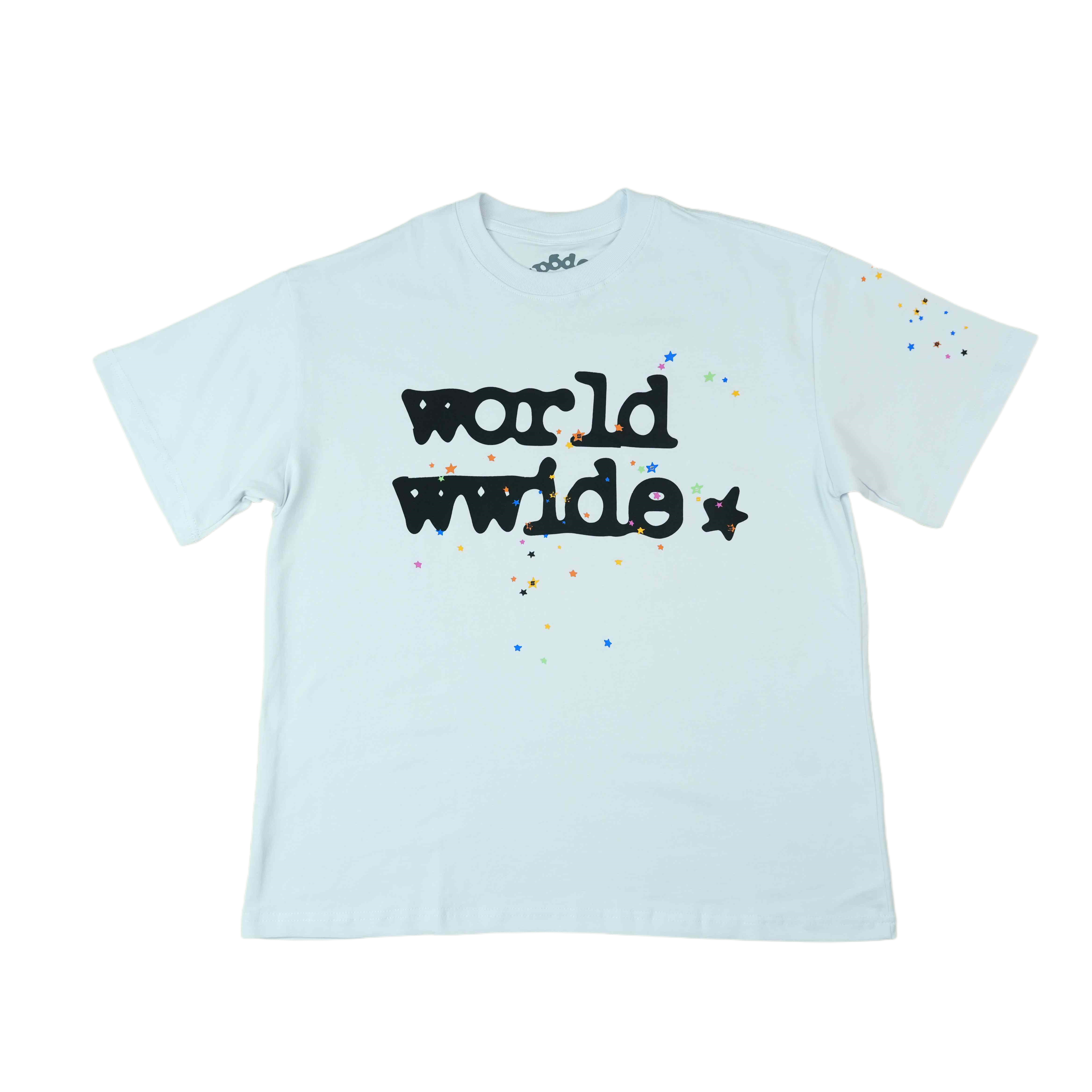 Sp5der Worldwide Tee Light Blue