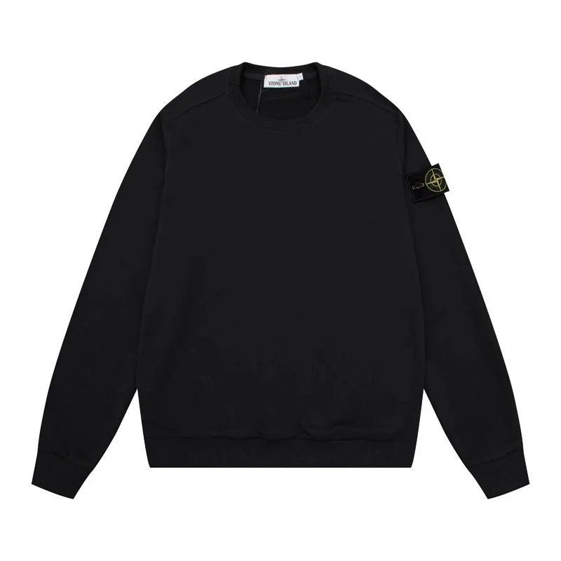 Stone Island Garment Dyed Crewneck Sweatshirt Black