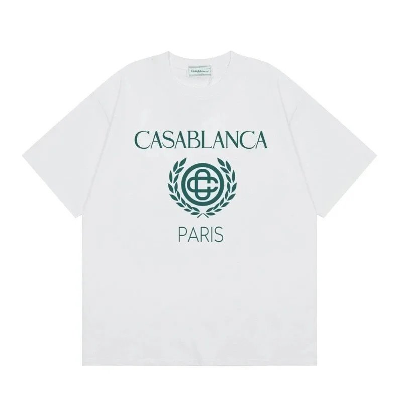 Casablanca Hotel Emblem Short Sleeve T-Shirt White