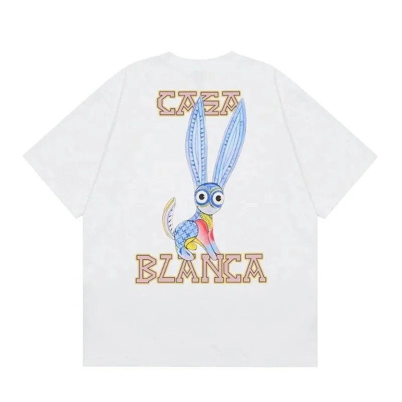 Casablanca Hotel Emblem Short Sleeve T-Shirt White