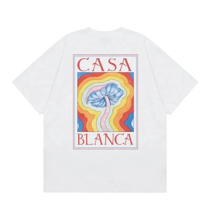 Casablanca Hotel Emblem Short Sleeve T-Shirt White